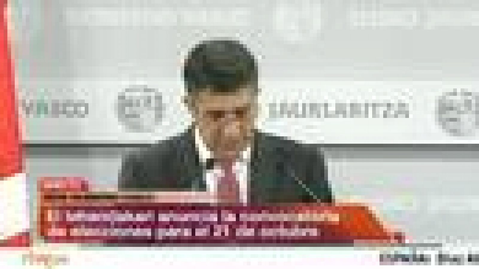 Informativo 24h: Patxi López anuncia el adelanto de las elecciones vascas (discurso completo) | RTVE Play