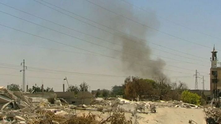 Telediario 1 - Los combates siguen en Alepo