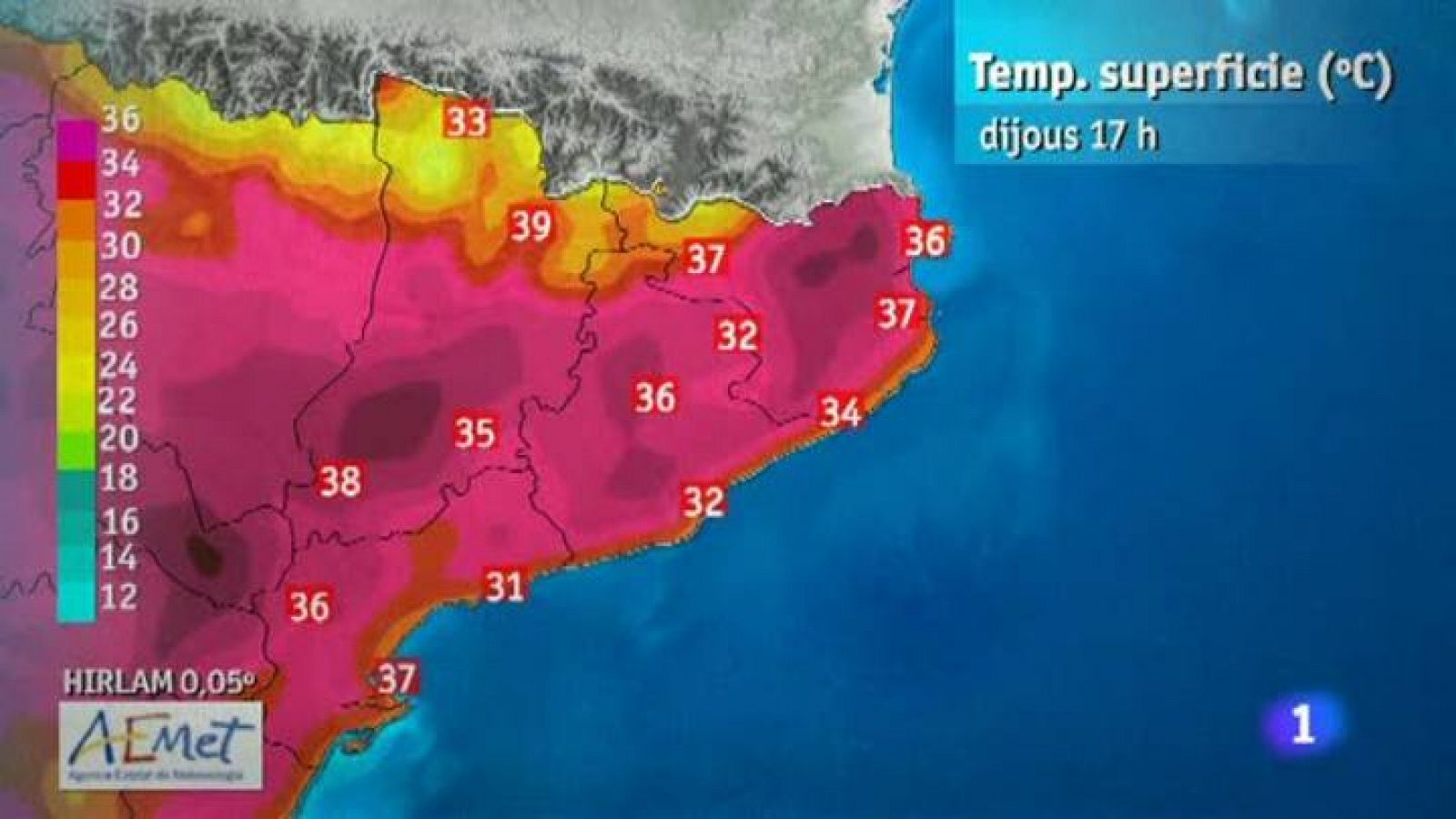 L'Informatiu: El temps - 23/08/12 | RTVE Play