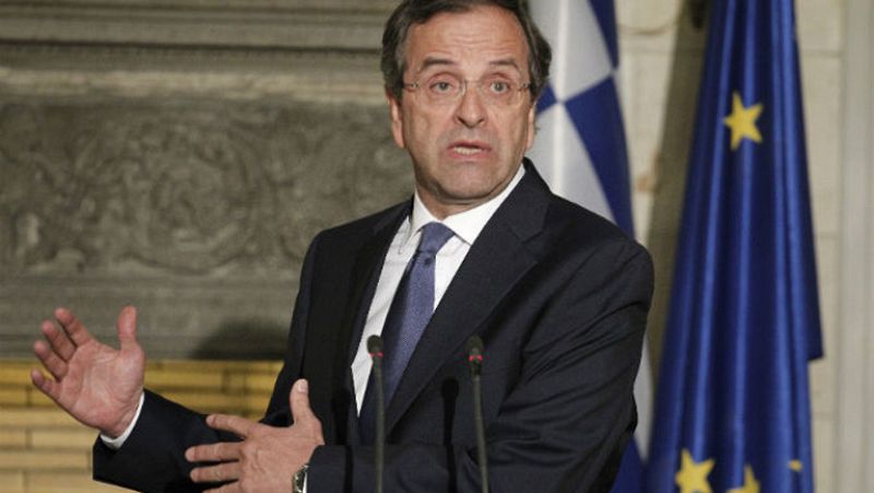 Samaras visita en Berlín a Merkel, poca predispuesta a conceder facilidades a Grecia 