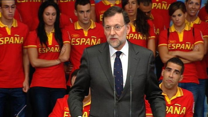 Telediario 1 - Rajoy, a los paralímpicos: "Representáis el afán de superación y la constancia"