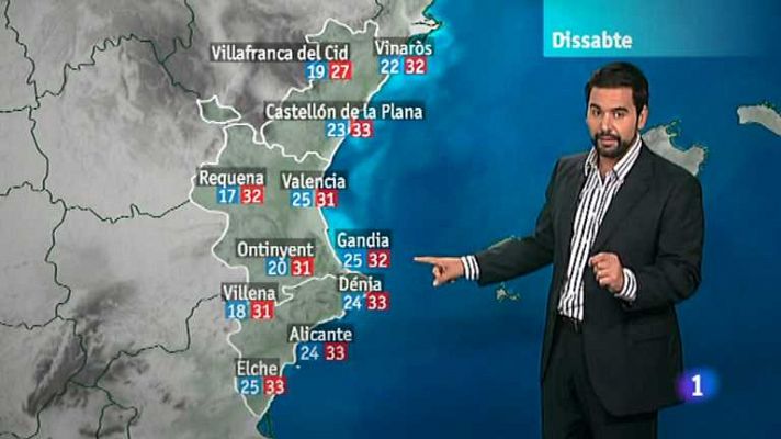 L'informatiu - Comunitat Valenciana - El tiempo en la Comunidad Valenciana - 24/08/12