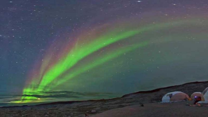 Primera retransmisión mundial y en directo de una aurora boreal 