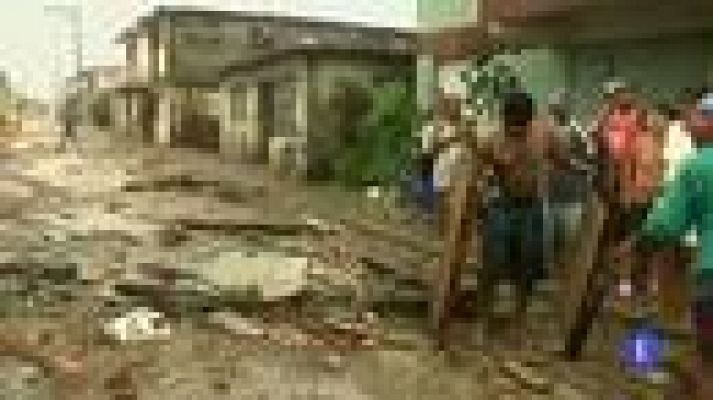 Telediario 1 - Tormenta tropical Isaac