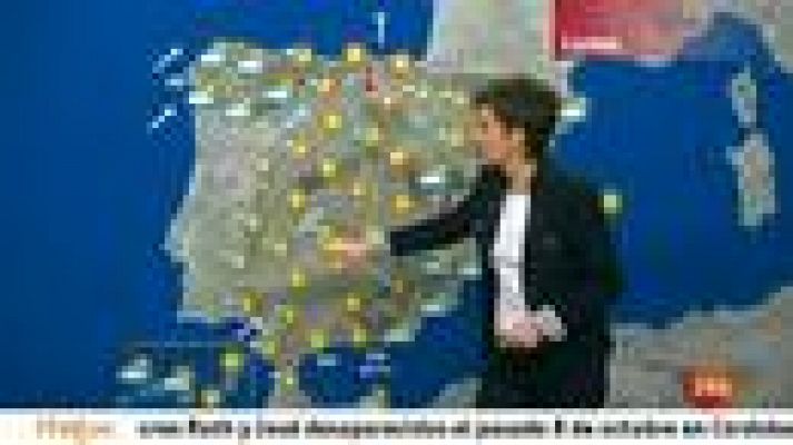 El tiempo - Suben las temperaturas en el norte y llueve en el sureste