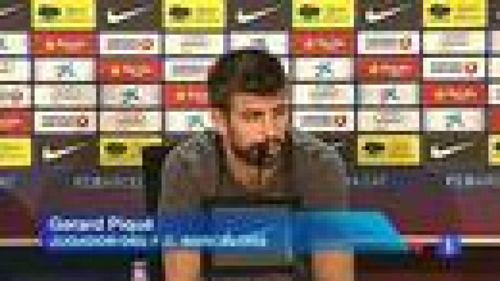 Telediario 1: Piqué: "Nadie esperaba que el Madrid perdiera cinco puntos" | RTVE Play