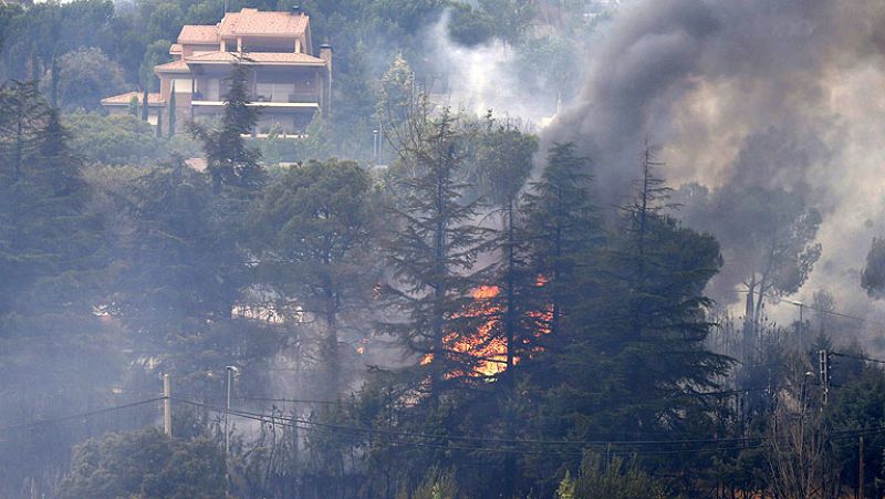 El 112 cree que el incendio de Robledo de Chavela, en Madrid, ha sido provocado por un pirómano