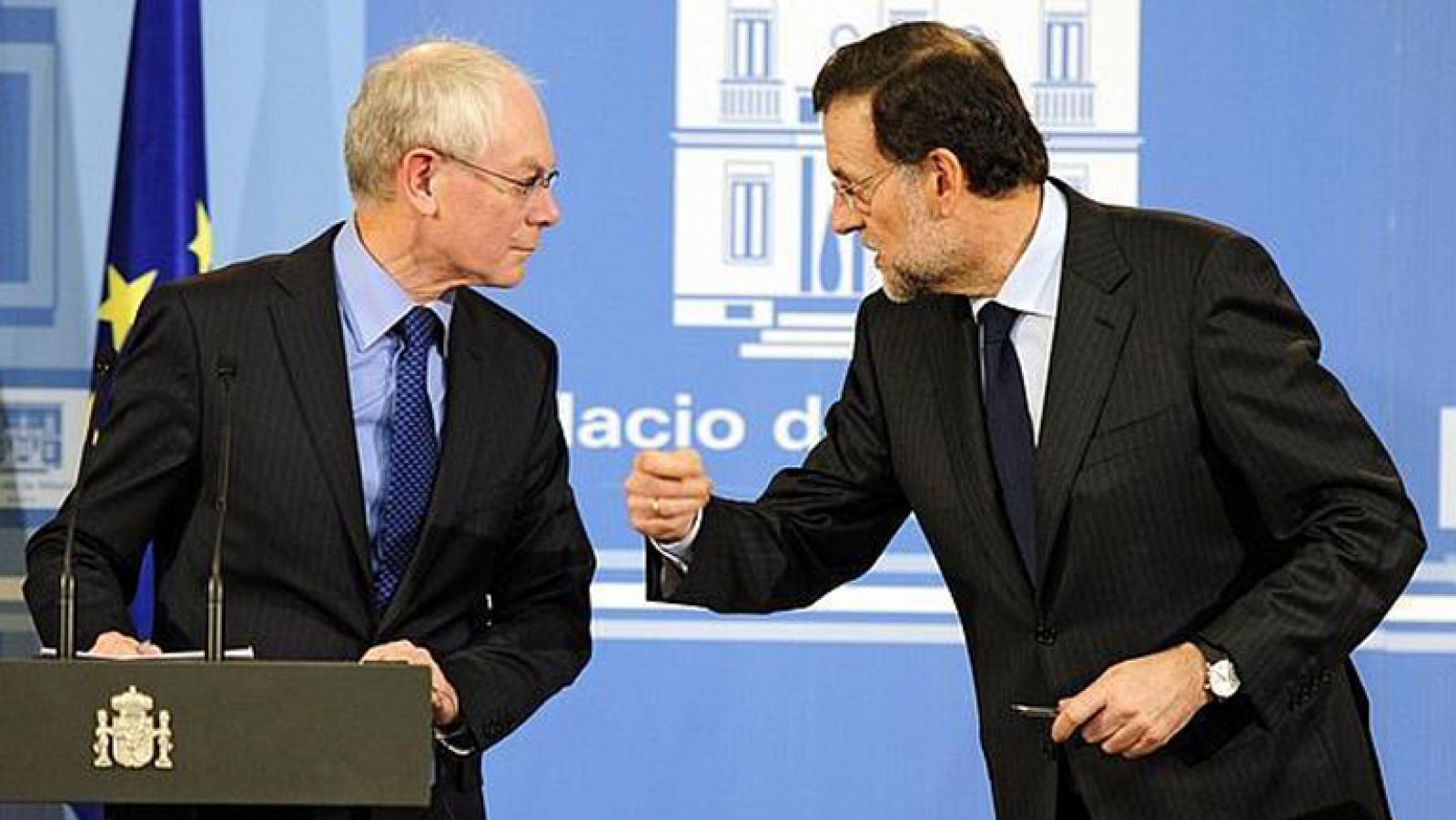 Rajoy recibe a Van Rompuy para reclamar pasos concretos hacia la unión fiscal y bancaria en la UE