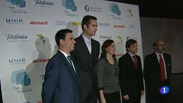 Telediario 1 - Urdangarín vuelve a Barcelona