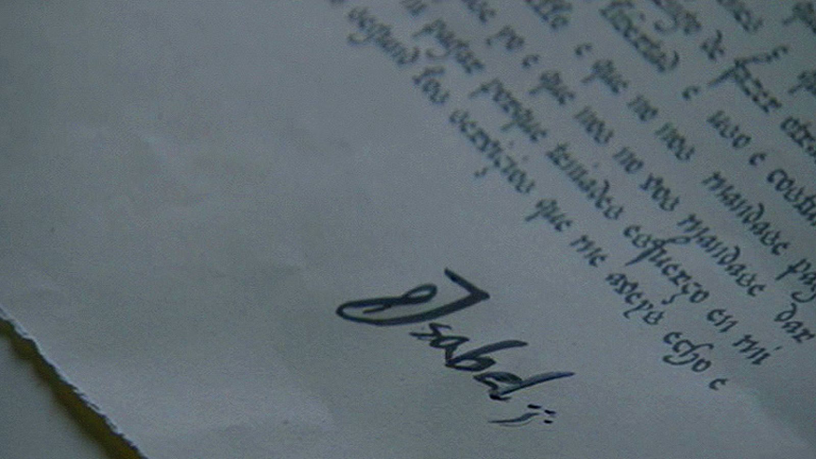 Isabel firma como reina