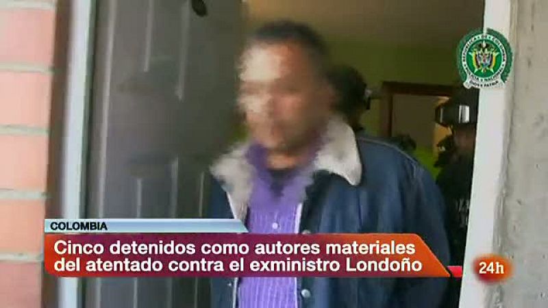 Detienen a los cinco sospechosos del atentado contra el exministro colombiano Fernando Londoño