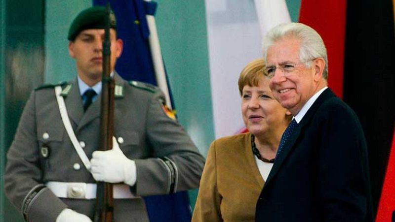  Hoy se han reunido el primer ministro italiano Monti, con la canciller alemana Angela Merkel 