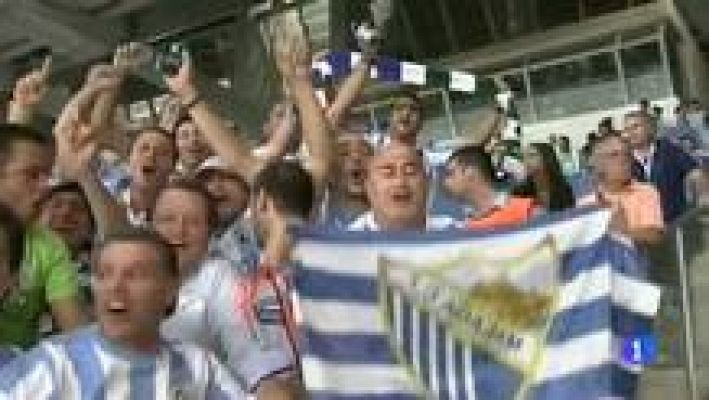 Telediario 1 - El Málaga se clasifica para la fase de grupos de la Champions