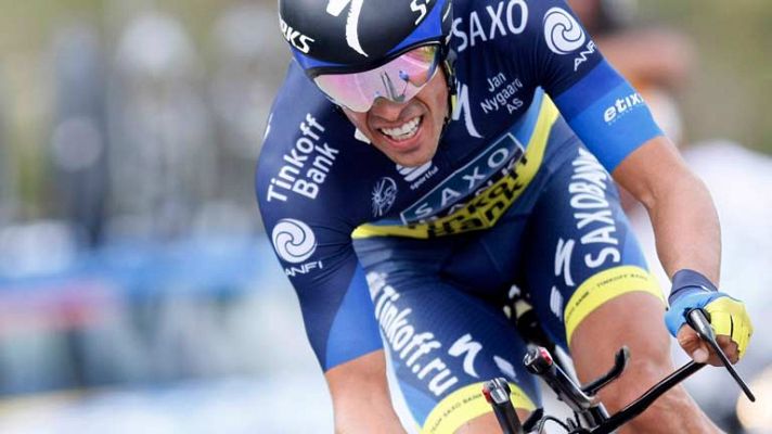 Contador, a 1 segundo del liderato