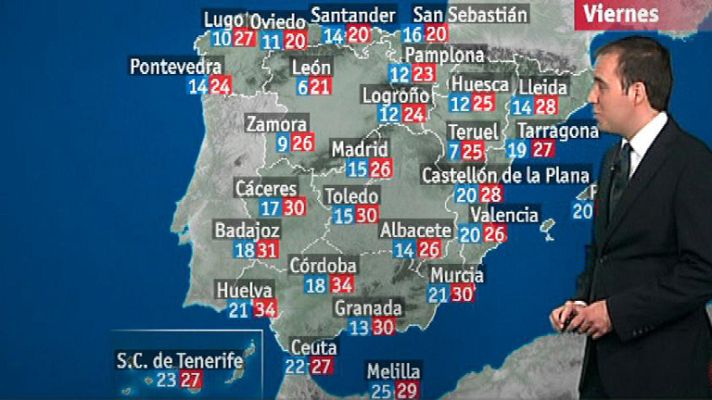 El tiempo - Lluvias en Pirineos y Levante, y bajada de las temperaturas