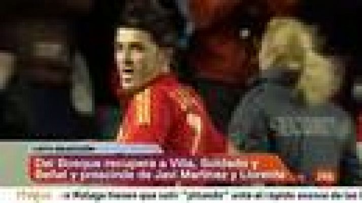 Informativo 24h - Del Bosque recupera a Villa; Javi Martínez y Fernando Llorente se quedan fuera