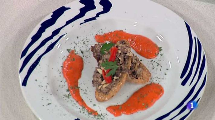 Cocina con Sergio - Tostas con revuelto de morcilla