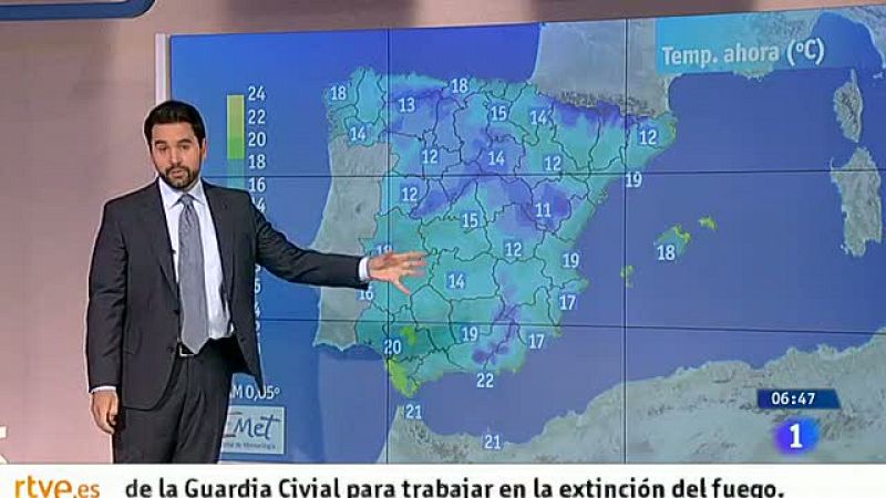 Chubascos en Baleares y viento fuerte en Galicia, Ampurdán Menorca y Estrecho