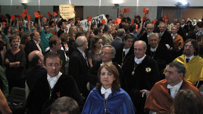 Protestas al inicio de curso