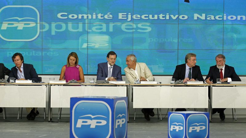  Rajoy ha presidido hoy el Comité Ejecutivo Nacional del PP con la vista puesta en la situación económica 