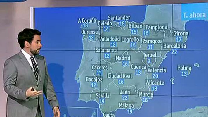 El tiempo - Temperaturas en descenso en el noroeste de la Península y Canarias