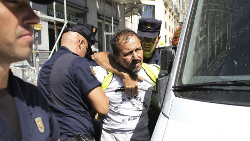 En Málaga, once manifestantes del Sindicato Andaluz de Trabajadores (SAT) han sido detenidos