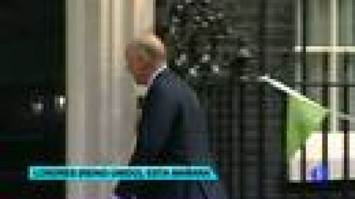 Telediario 1 - Cambio de gobierno en Reino Unido