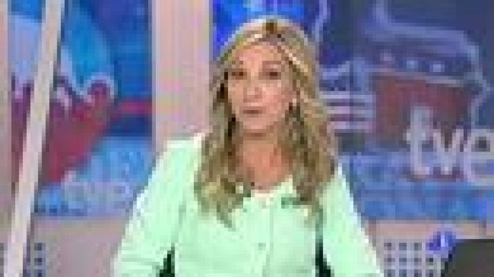 Telediario 1 - Michelle Obama pone el acento en el lado más humano de su marido