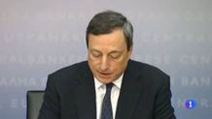 Telediario 1 - Draghi cree en el euro