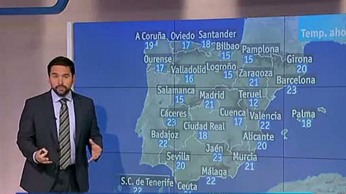 El tiempo - Cielos poco nubosos en la mayor parte del país