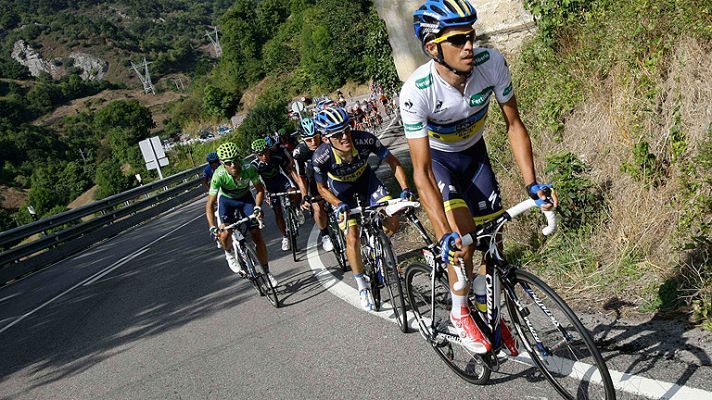 Vuelta ciclista a España - Las imágenes del ataque de Contador en la Collada de Hoz