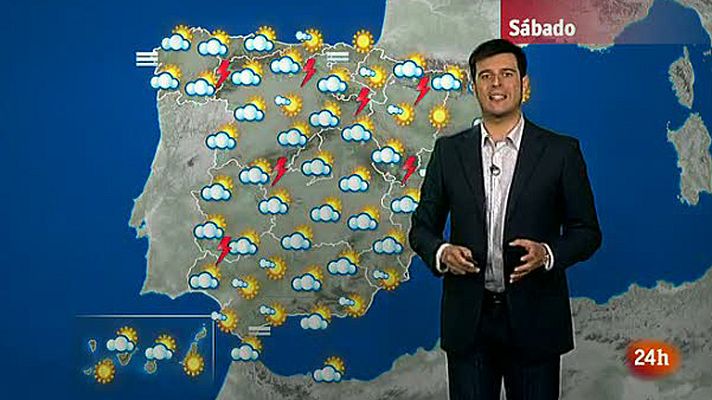 El tiempo - Tarde de tormentas en España