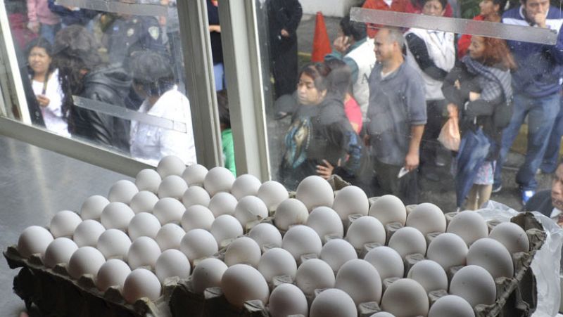 Un brote de gripe aviar sube un 100% el precio del huevo en México