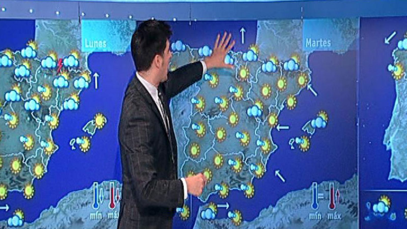 Ligero descenso de temperaturas y previsión de tormentas en el norte de la península