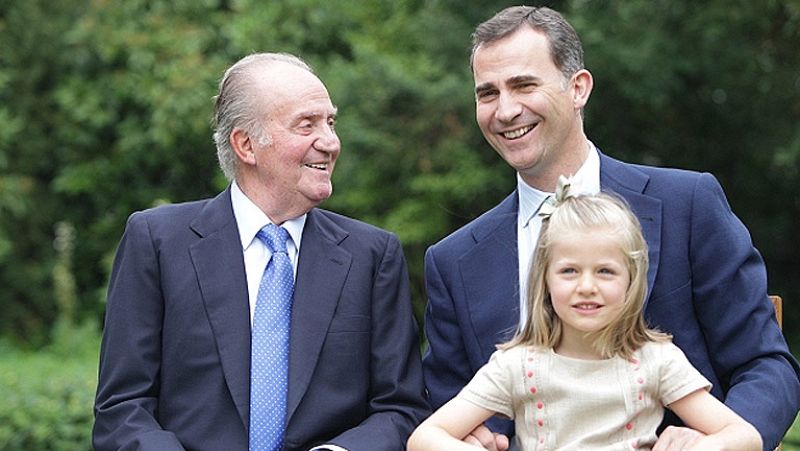 La Casa Real renueva su página web con la foto del rey, el príncipe y la infanta Leonor