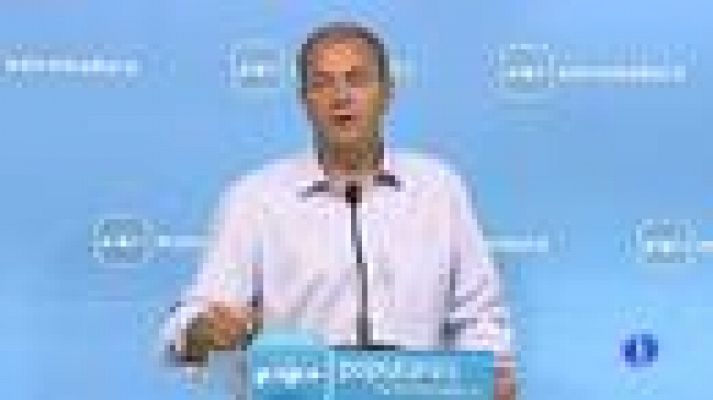 Telediario 1 - Monago explica su propuesta para mantener el IVA cultural al 13 %