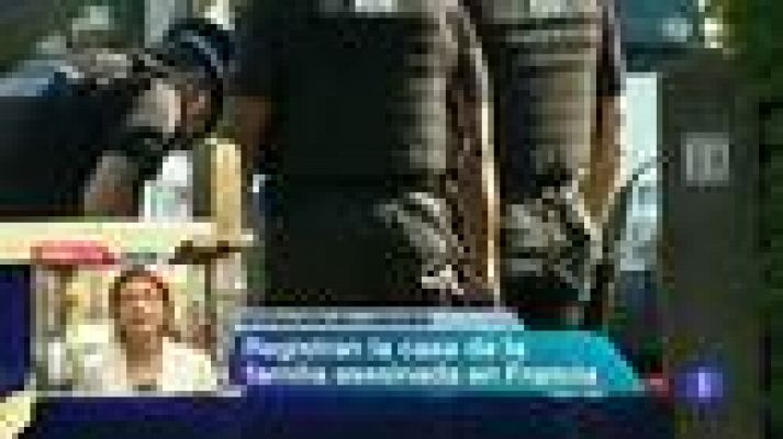 Telediario 1 - Registro en Londres de la casa de la familia asesinada el miércoles pasado en Francia