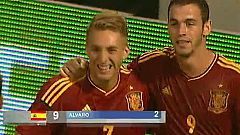 Álvaro Vázquez consigue el tercero, España 3 - Croacia 0