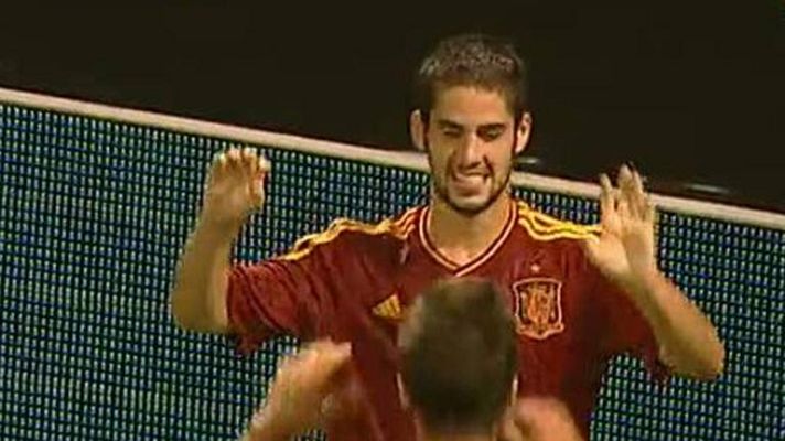 Fútbol - Isco anota el cuarto, España 4 - Croacia 0