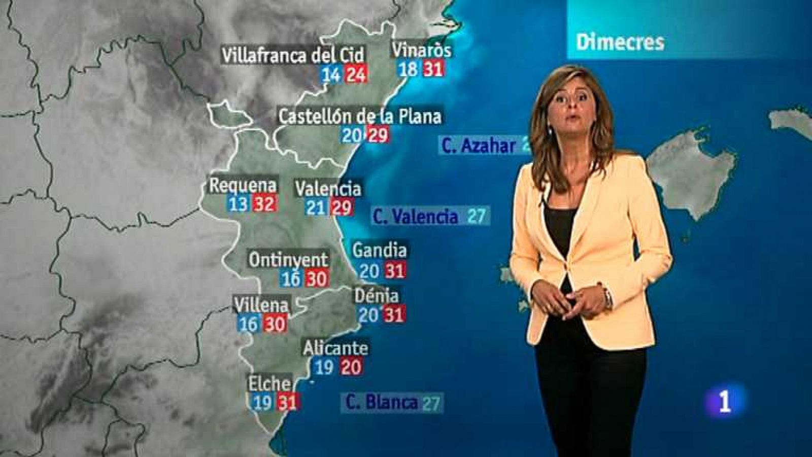 L'informatiu - Comunitat Valenciana: El tiempo en la Comunidad Valenciana - 11/09/12 | RTVE Play