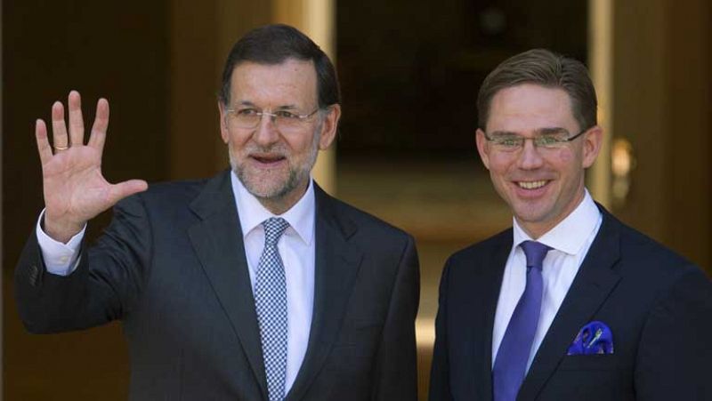 Rajoy traslada a Katainen, primer ministro finlandés, el compromiso de España con el déficit