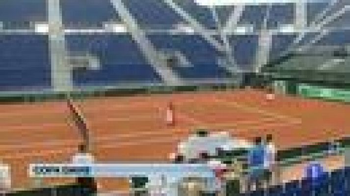 Telediario 1 - Gijón y la 'Armada', preparados para la semifinal de la Copa Davis