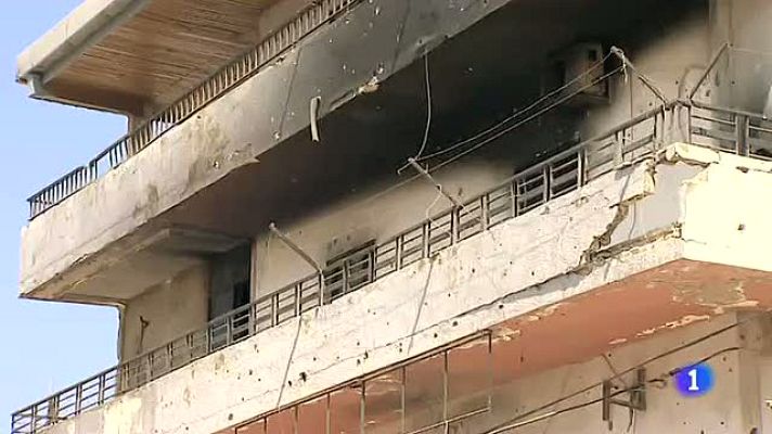 Telediario 1 - Líbano vive desbordado por la llegada de refugiados de Siria