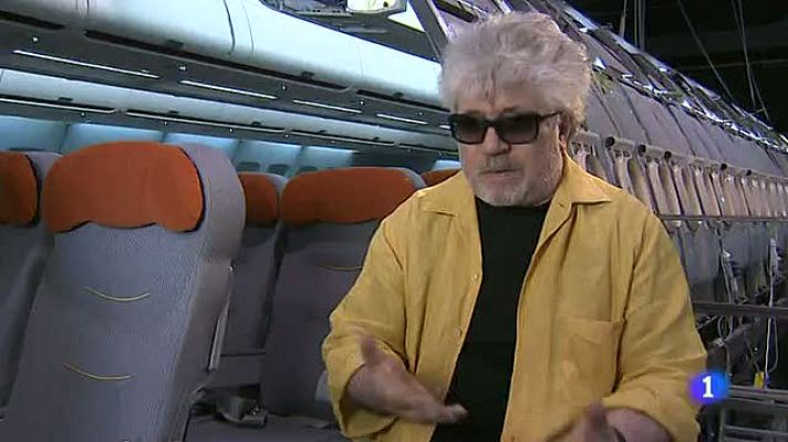 Telediario 1 - Claqueta final de "Los amantes pasajeros" de Almodóvar
