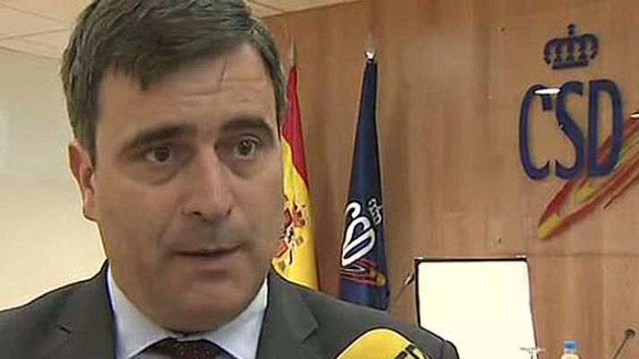 Telediario 1 - Miguel Cardenal, presidente del Consejo Superior de Deportes, anuncia recortes económicos