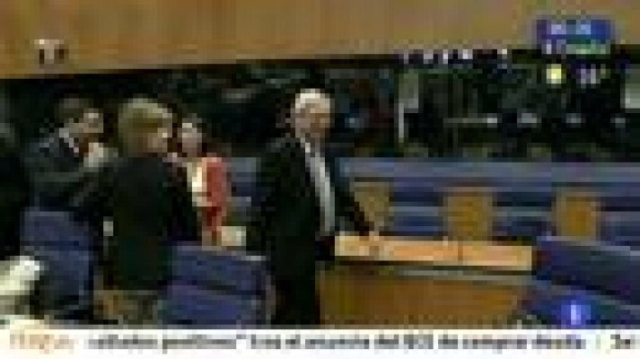 Telediario 1 - Reunion del Eurogrupo