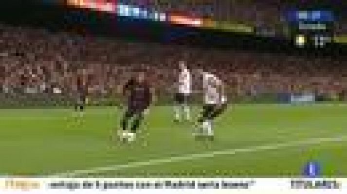 Telediario 1 - Rosell asegura que el Barcelona seguirá en la LFP