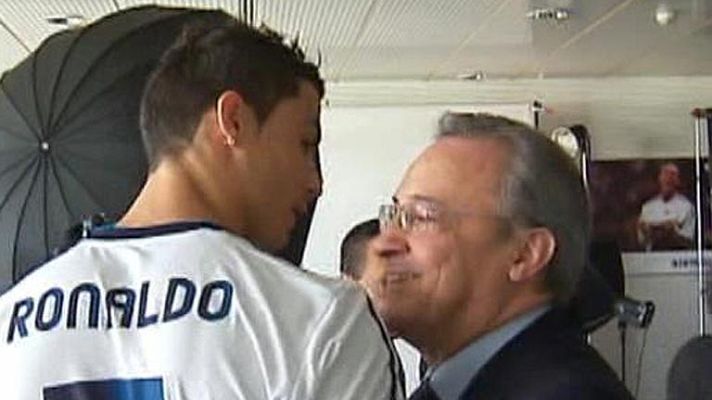 Telediario 1 - Cristiano se ríe con Mourinho pero no con Florentino