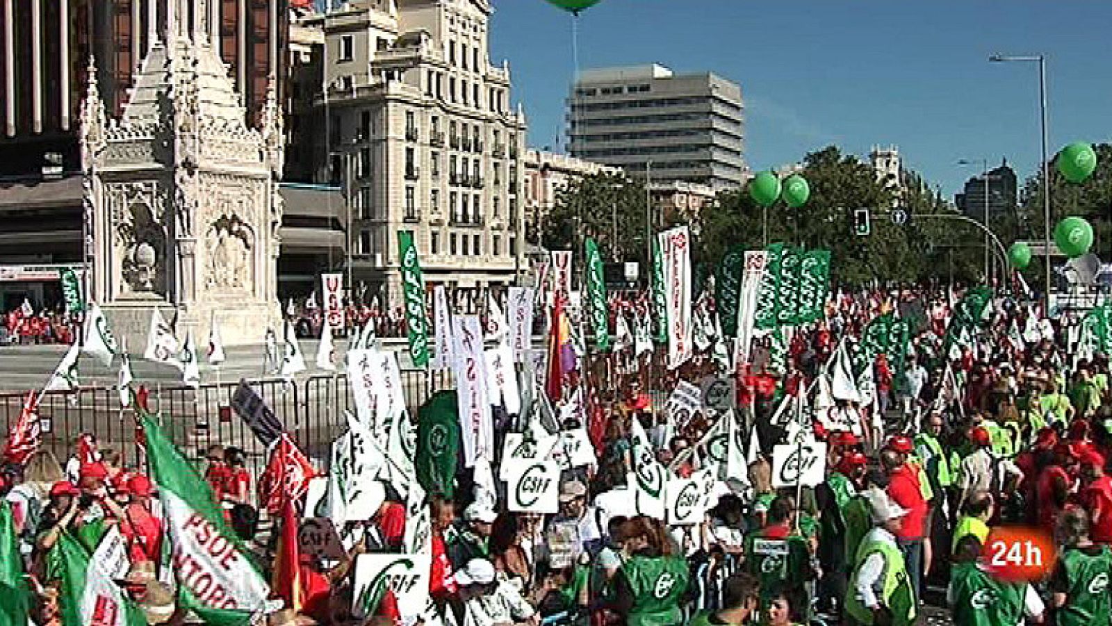 Arrancan en Madrid las protestas contra los recortes