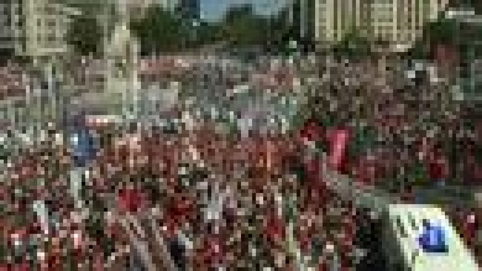 Telediario 1: Miles de personas marchan en Madrid contra los recortes del Gobierno | RTVE Play